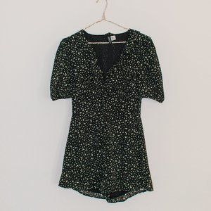 H&M Black Printed Romper